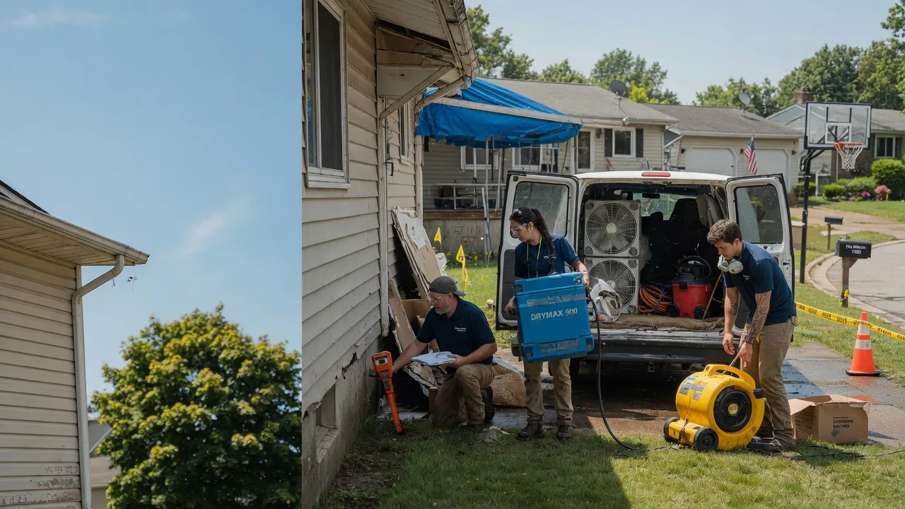 Ceiling Leak Cleanup in Rome, OH near me